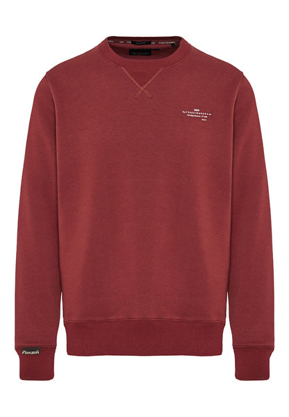 Funky Buddha Essential Maroon Long Sleeved Crewneck