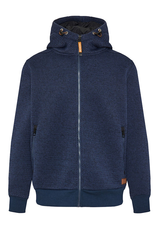 Funky Buddha Navy Mel Full-Zip Jacket Hoodie