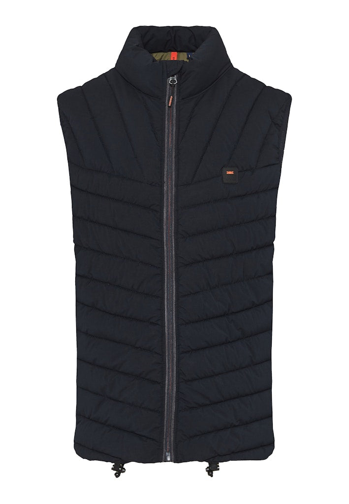 Funky Buddha Αμάνικο Navy Μπουφάν