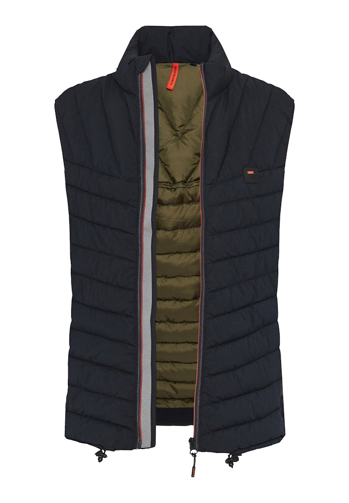 Funky Buddha Αμάνικο Navy Μπουφάν