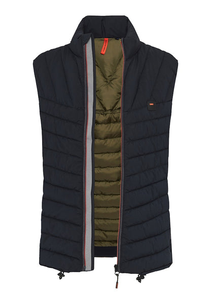 Funky Buddha Αμάνικο Navy Μπουφάν