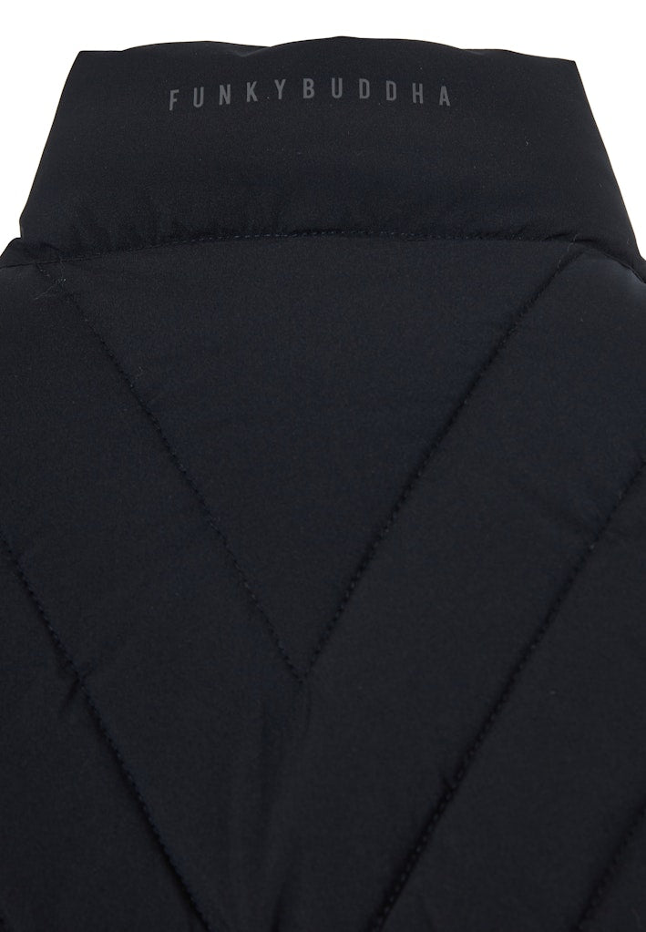 Funky Buddha Αμάνικο Navy Μπουφάν