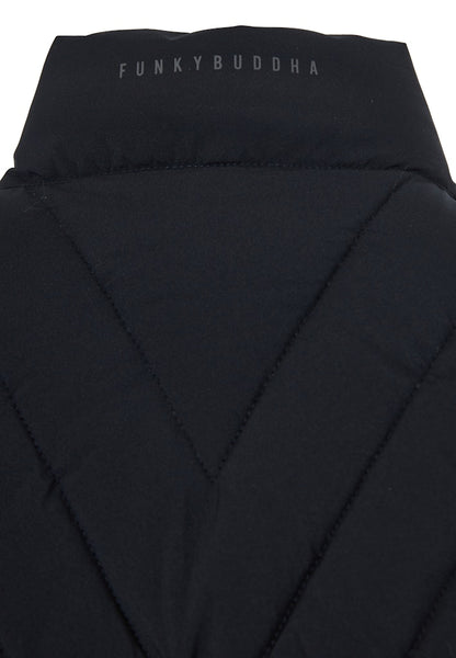 Funky Buddha Αμάνικο Navy Μπουφάν