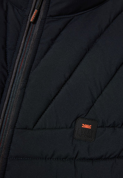 Funky Buddha Αμάνικο Navy Μπουφάν