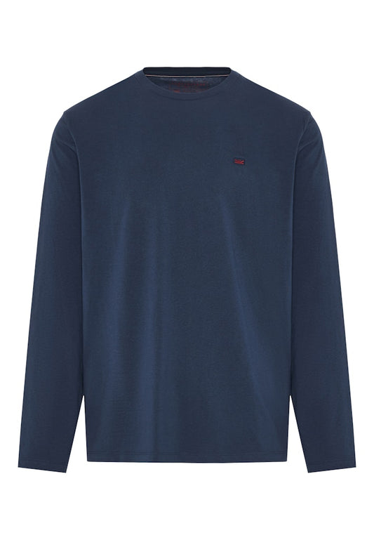 Funky Buddha Navy Long Sleeved Crewneck