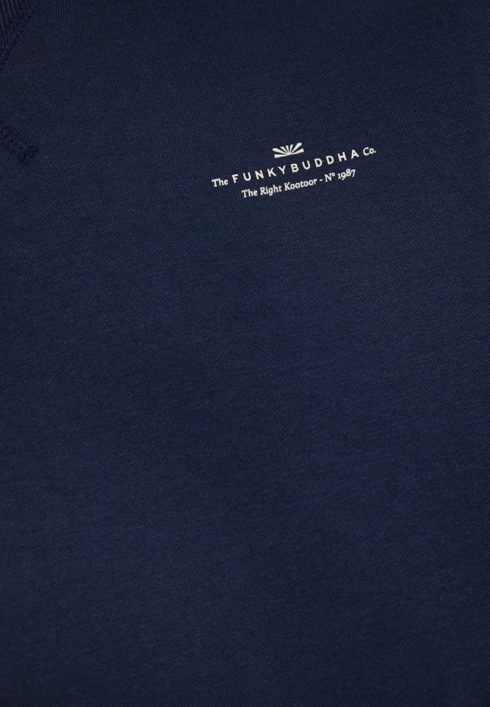 Funky Buddha Essential Navy Long Sleeved Crewneck