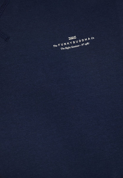 Funky Buddha Essential Navy Long Sleeved Crewneck