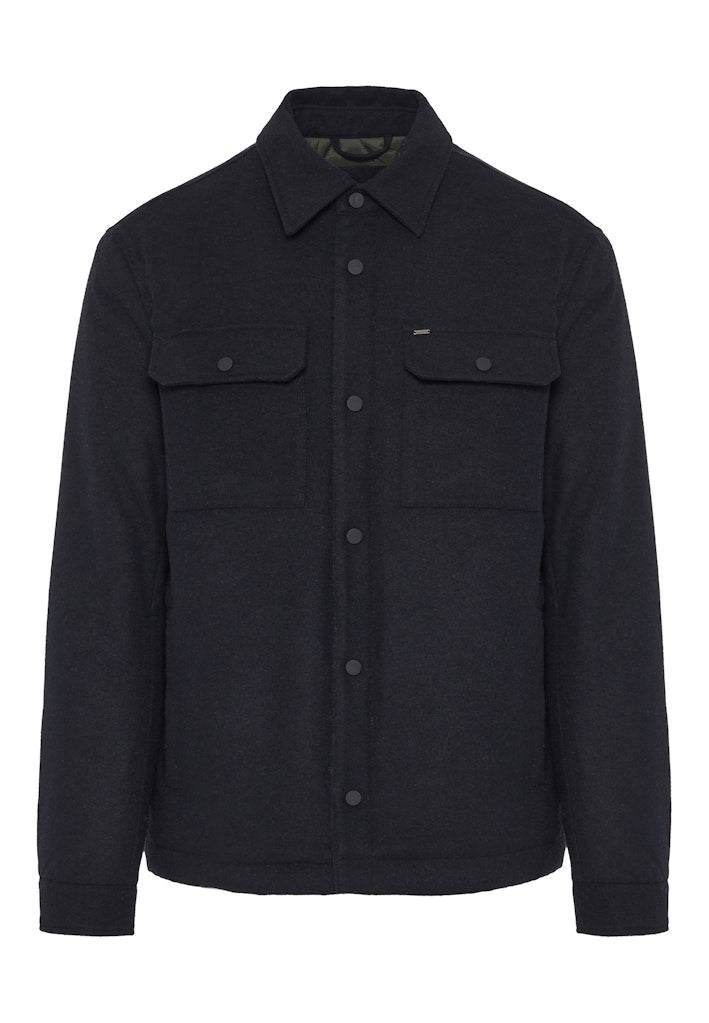 Funky Buddha Classic Collared Navy Jacket