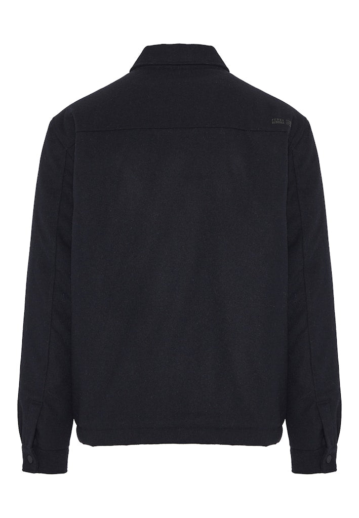 Funky Buddha Classic Collared Navy Jacket