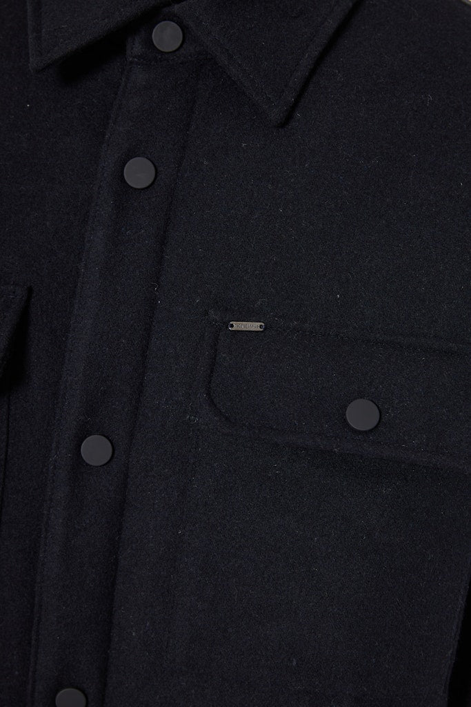 Funky Buddha Classic Collared Navy Jacket