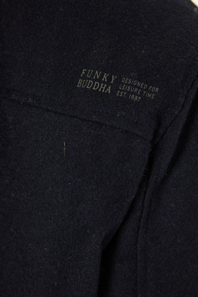 Funky Buddha Classic Collared Navy Jacket