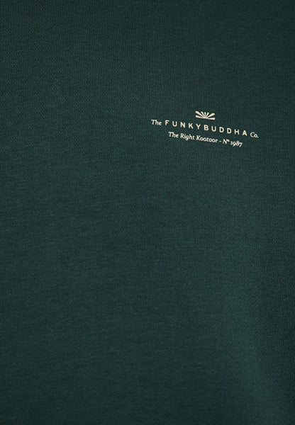 Funky Buddha Pine Green Sweater Hoodie