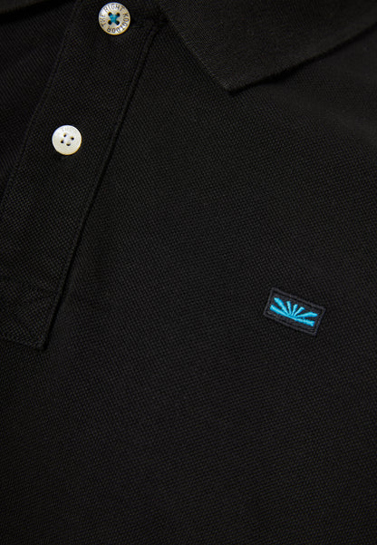Funky Buddha Black Polo T-Shirt