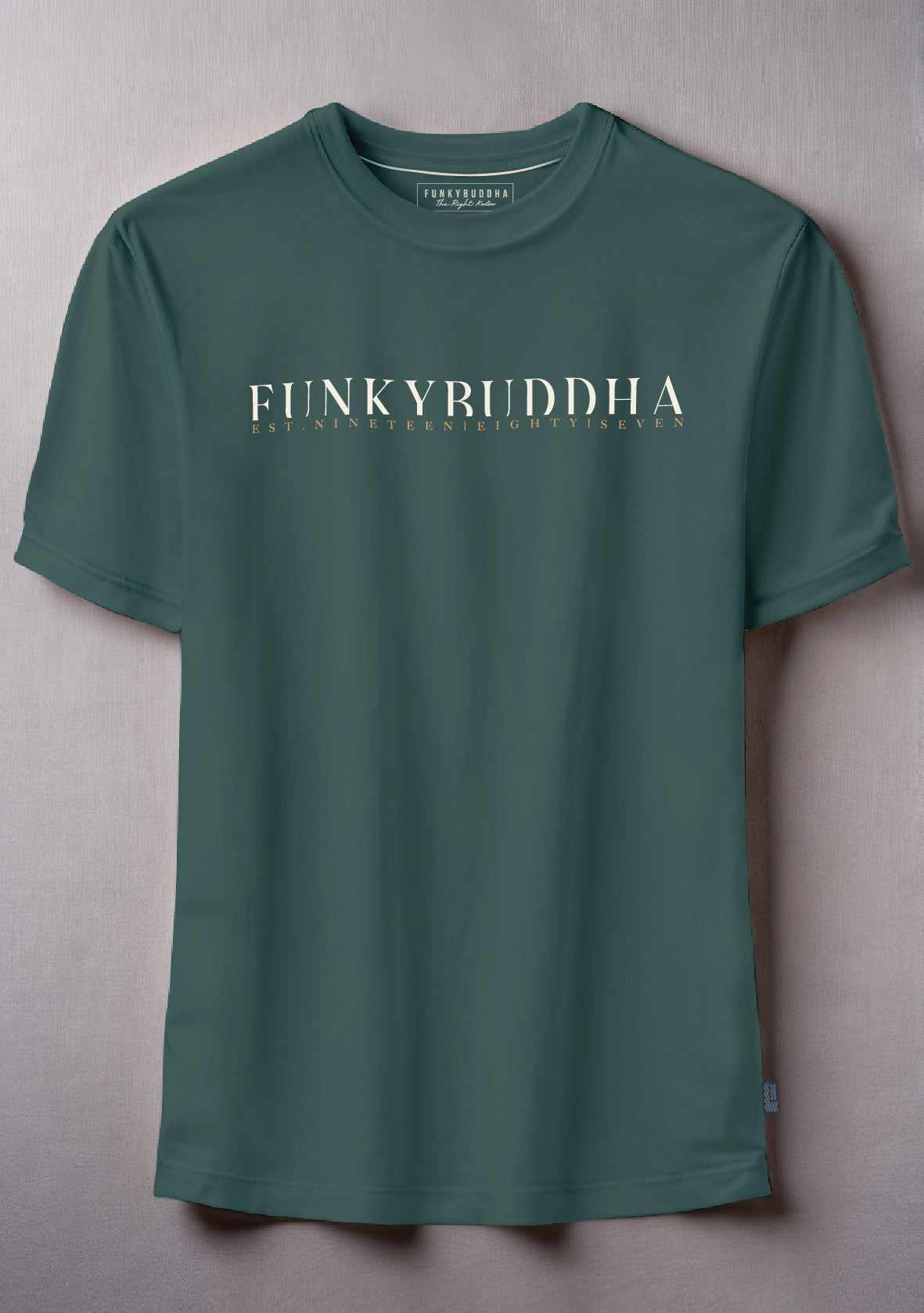 Funky Buddha Dark Sea Printed T-Shirt