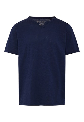 Funky Buddha Navy Henley T-Shirt
