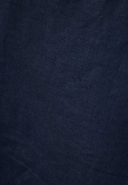 Funky Buddha Comfort Fit Navy Linen Pants
