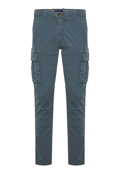 Funky Buddha Steel Grey Comfort Cargo Pants