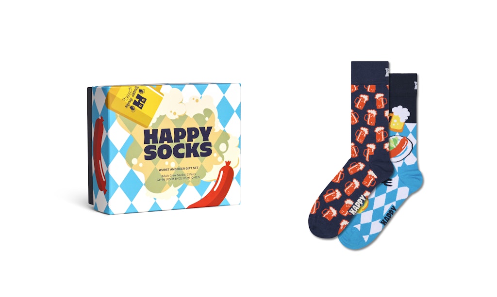 Happy Socks Oktoberfest Beer & Sausage Gift Set