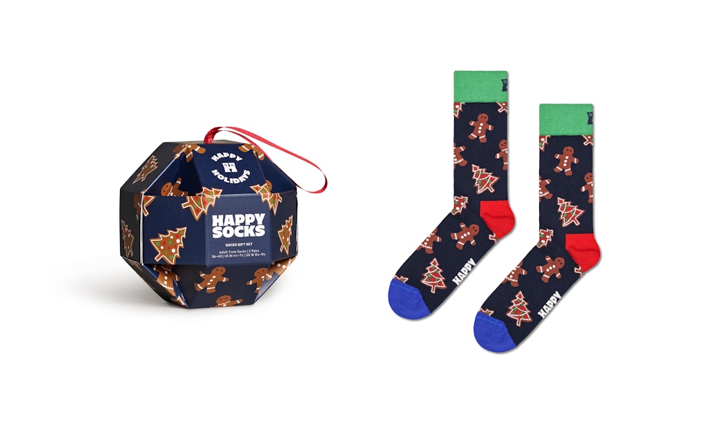 Happy Socks 1 Pack Gingerbread Cookies Gift Set