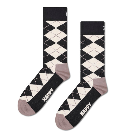 Happy Socks Black&White Argyle