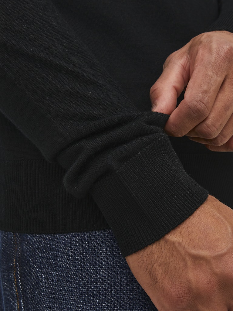 Jack&Jones JPRCCMERINO Black Knit Roll Neck