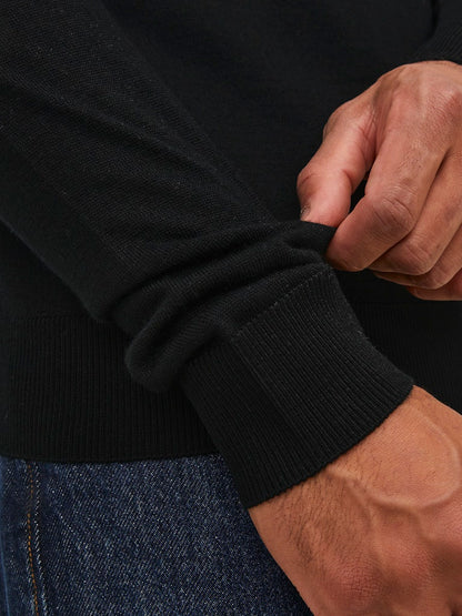 Jack&Jones JPRCCMERINO Black Knit Roll Neck