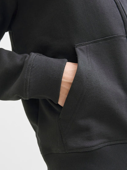 Jack&Jones Black Full Zip Hoodie