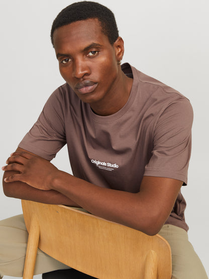 Jack&Jones Relaxed Fit JORVESTERBRO Deep Taupe T-Shirt