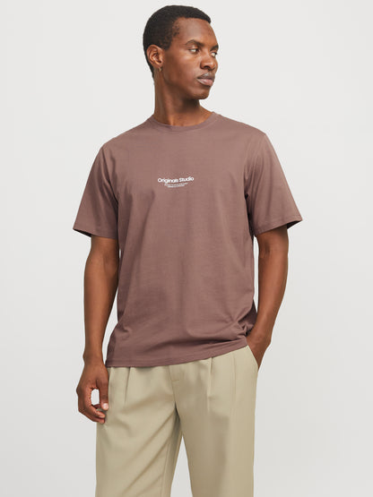 Jack&Jones Relaxed Fit JORVESTERBRO Deep Taupe T-Shirt