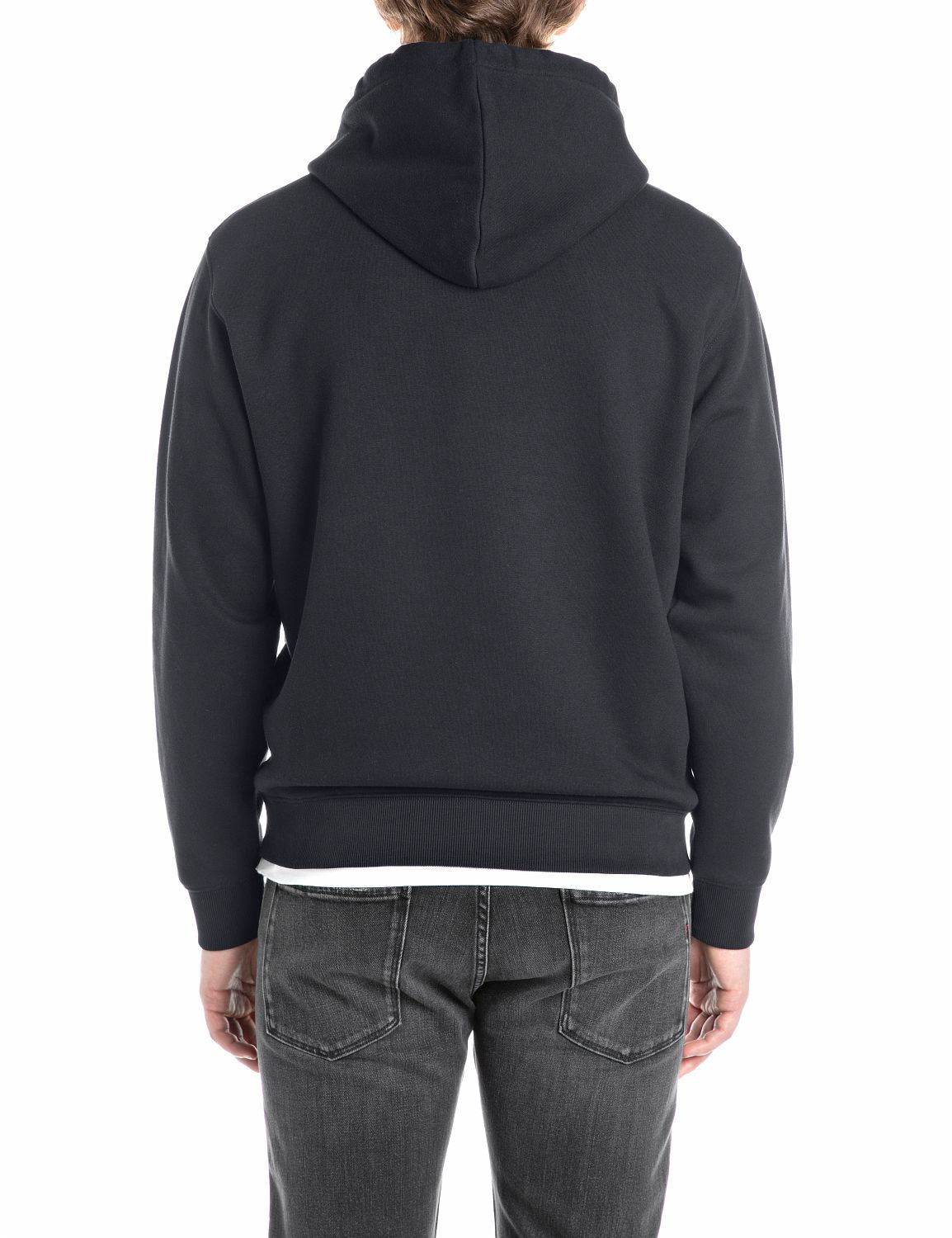 Replay Cotton-Blend Black Hoodie