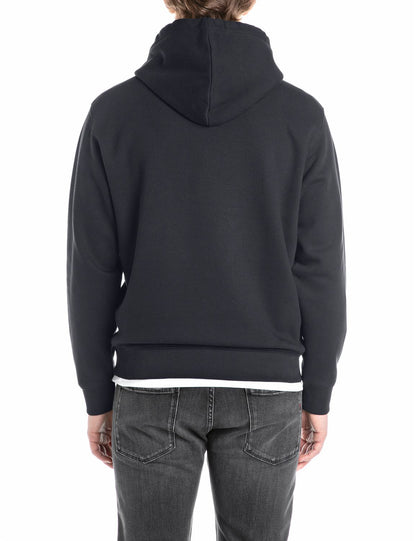 Replay Cotton-Blend Black Hoodie