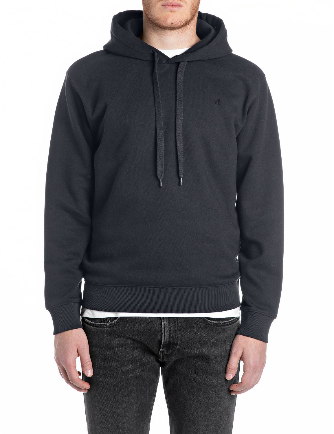 Replay Cotton-Blend Black Hoodie