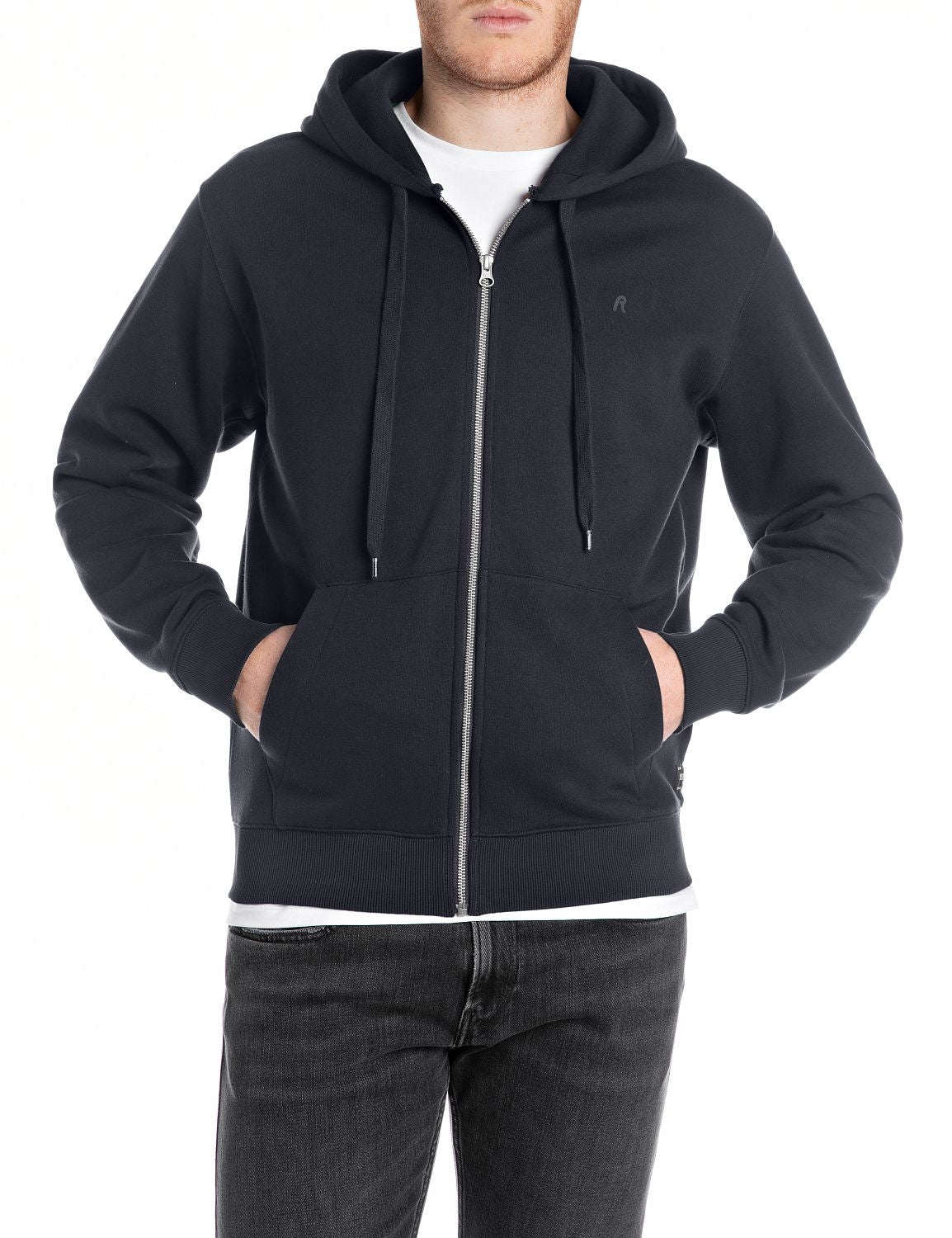 Replay Night Blue Full-Zip Hoodie