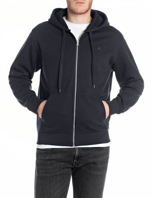 Replay Night Blue Full-Zip Hoodie
