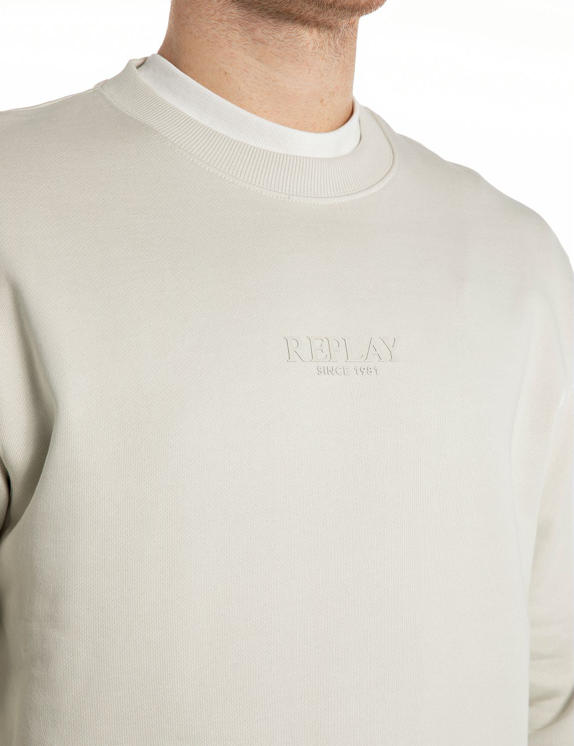 Replay Cloud Crewneck Logo Sweatshirt