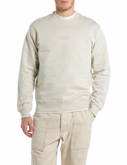 Replay Cloud Crewneck Logo Sweatshirt