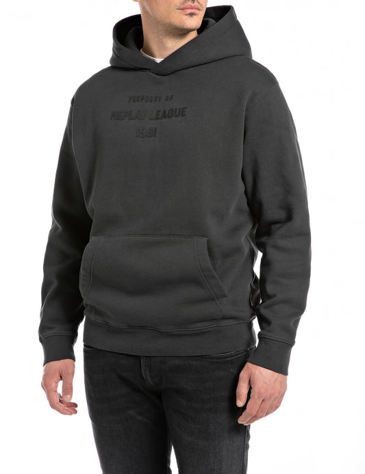 Replay Black Hoodie Sweater