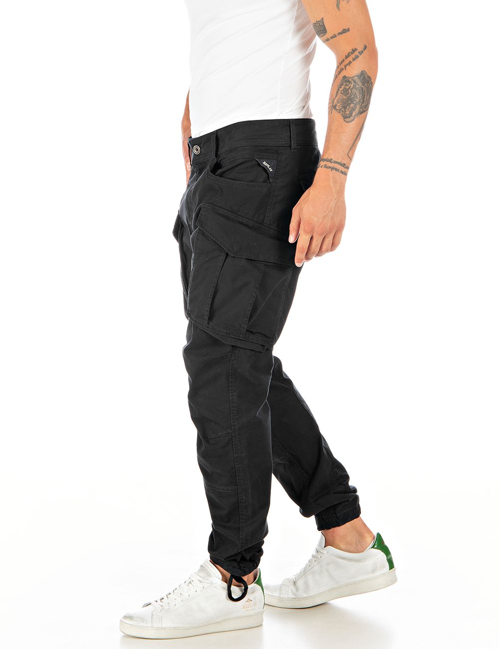 Replay JOE Black Cargo Pants