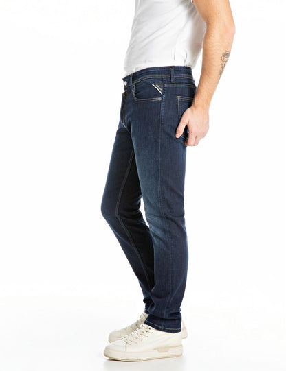 Replay Grover Straight-Fit Dark Blue Jeans