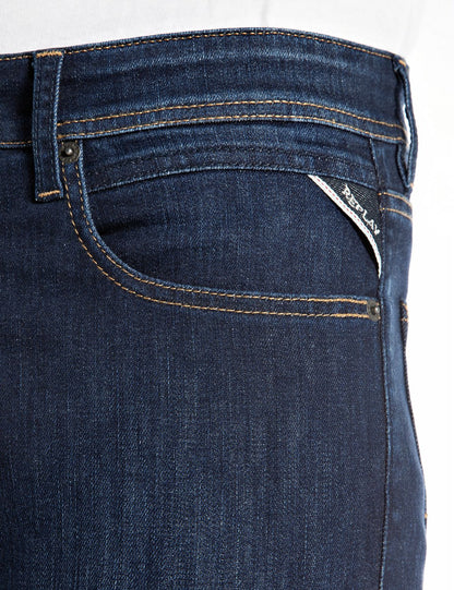 Replay Grover Straight-Fit Dark Blue Jeans