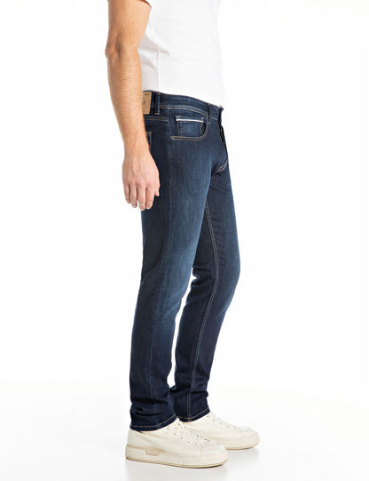 Replay Grover Straight-Fit Dark Blue Jeans