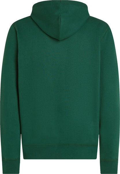 Tommy Hilfiger Flag Embroidery Green Fleece Hoodie