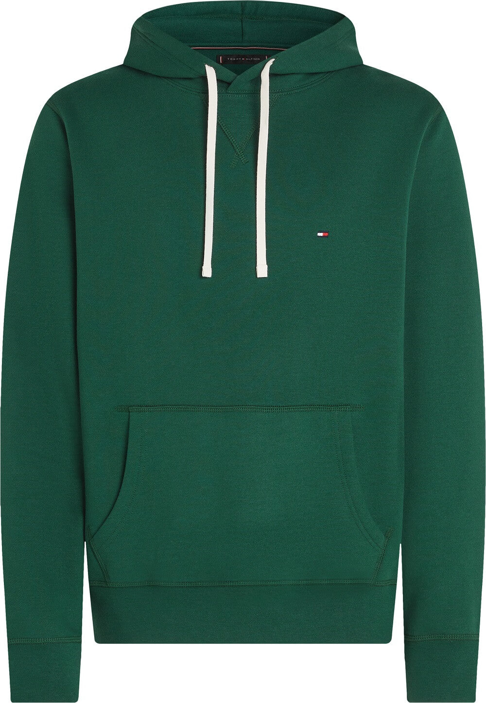 Tommy Hilfiger Flag Embroidery Green Fleece Hoodie