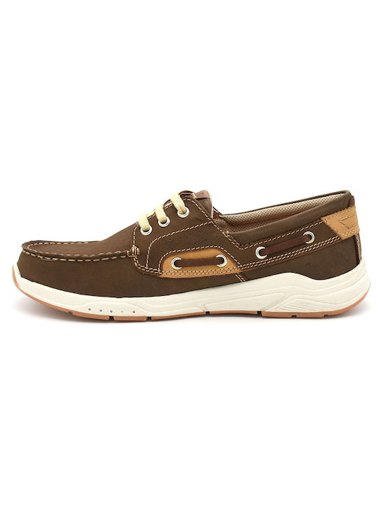 Freemood Atlanta Brown Leather Boat Shoe