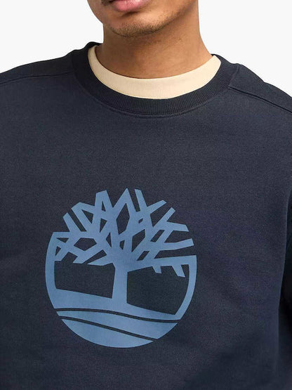 Timberland KENNEBEC River Tree Logo Dark Sapphire Crewneck Sweatshirt