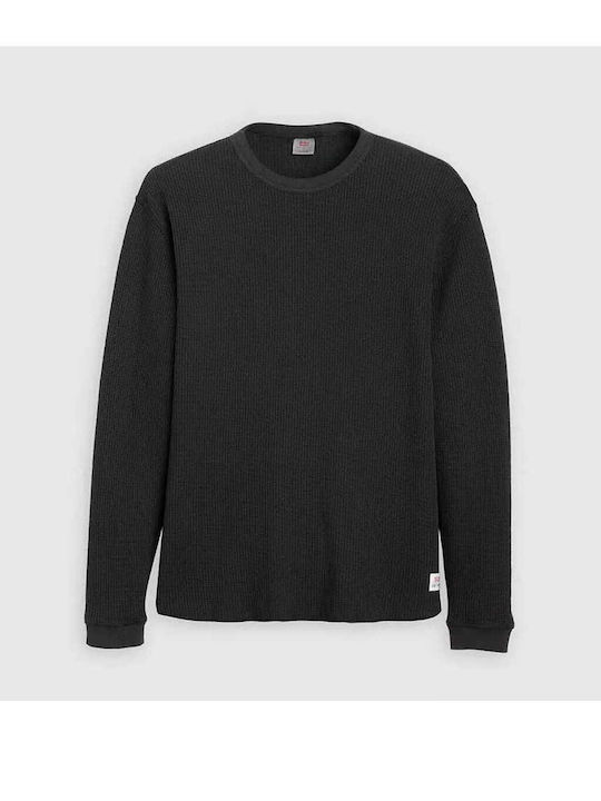 LEVI'S Relaxed Fit Long-Sleeved Black Crewneck