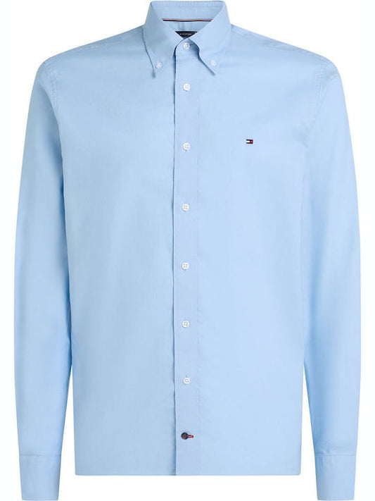 Tommy Hilfiger Solid Stretch Ciel Oxford RF Shirt