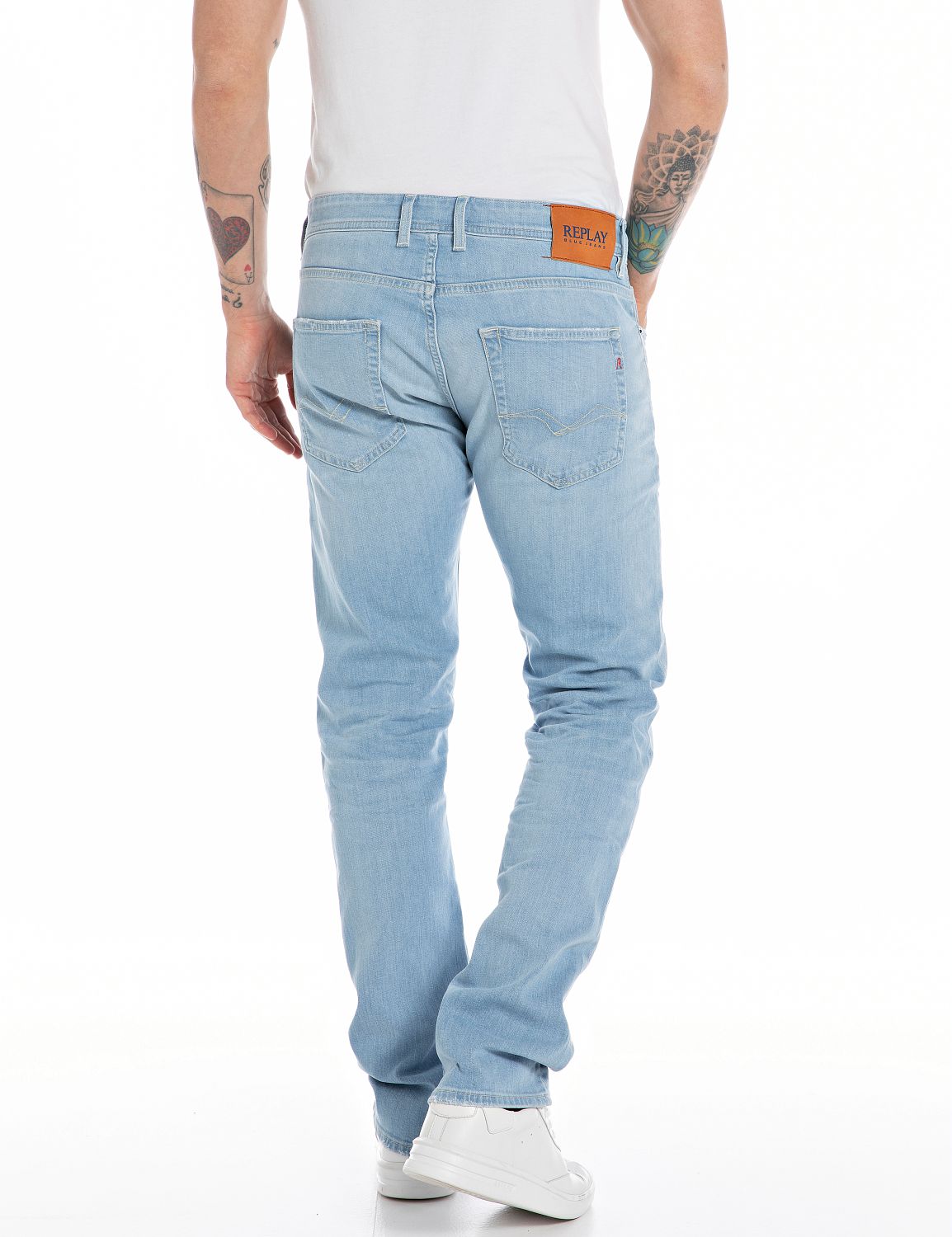 Replay 573 Grover Bio Straight Fit Denim Jeans