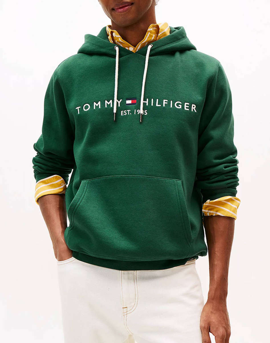 Tommy Hilfiger Forest Green Logo Hoodie