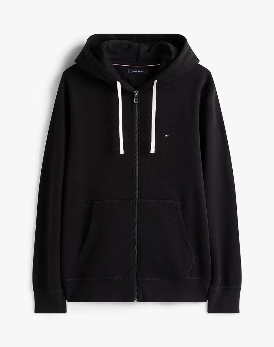 Tommy Hilfiger Essential Black Fleece Zip Through
